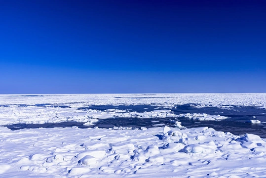 オホーツク海の流氷