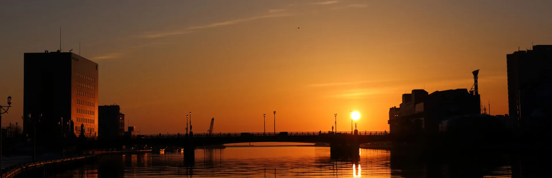 幣舞橋 夕日