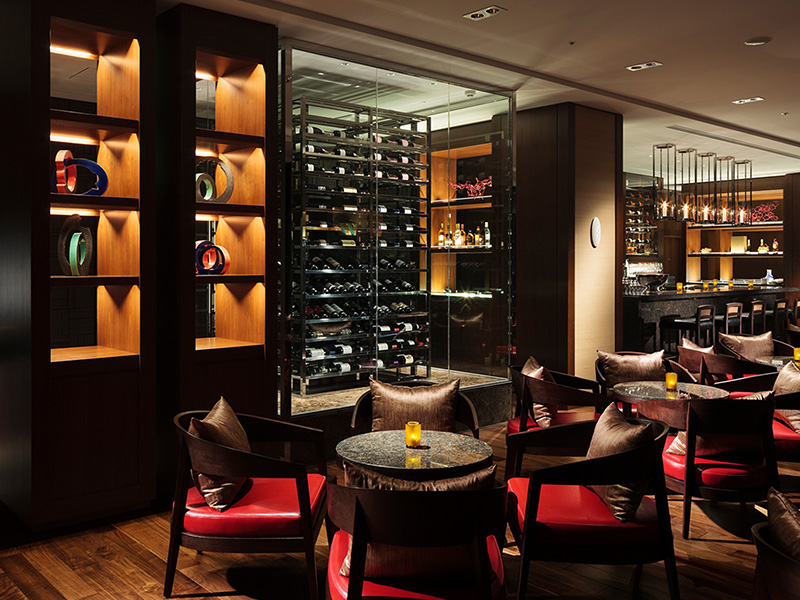 the bar