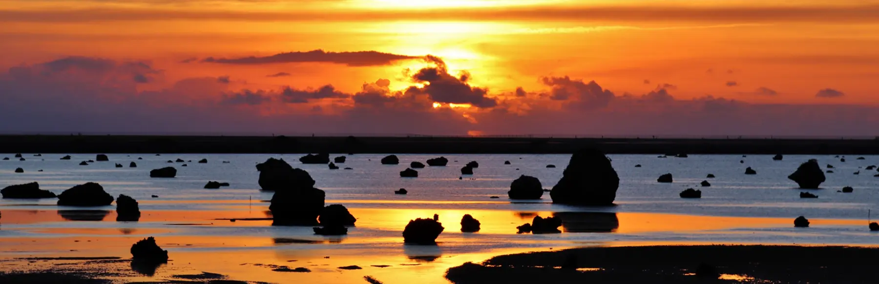 佐和田の浜の夕日