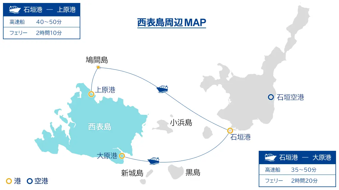 西表島周辺地図