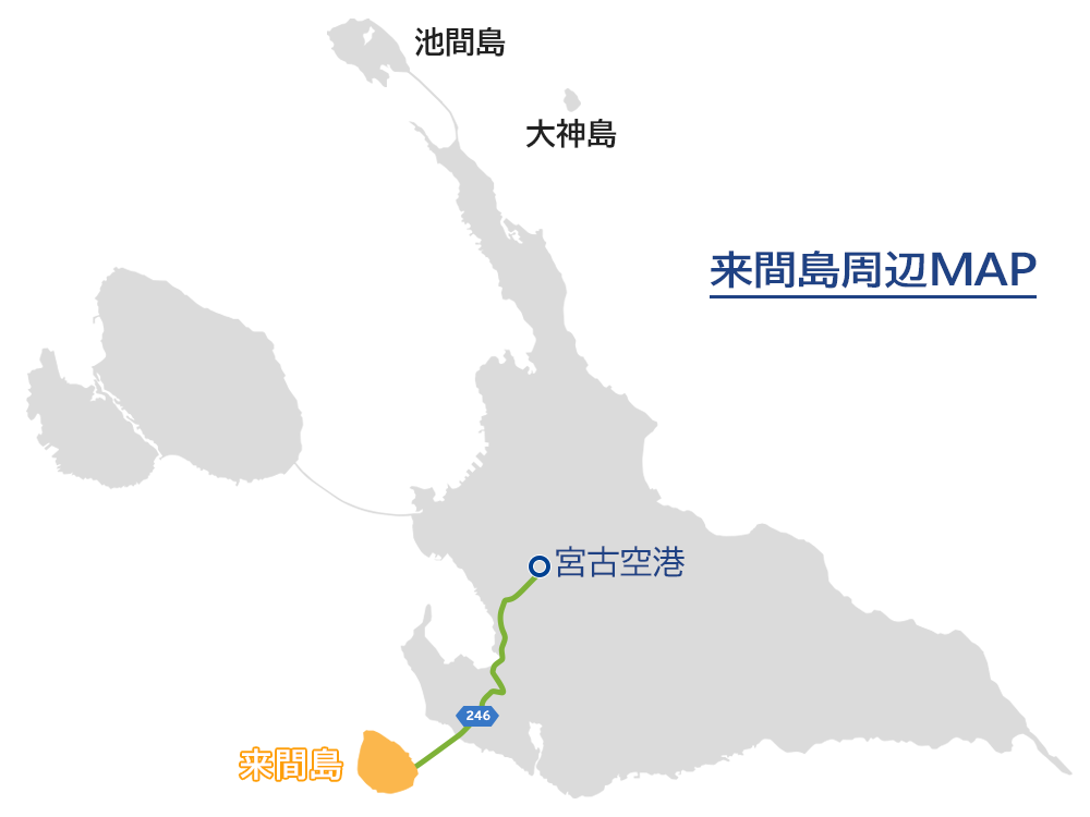 来間島周辺地図