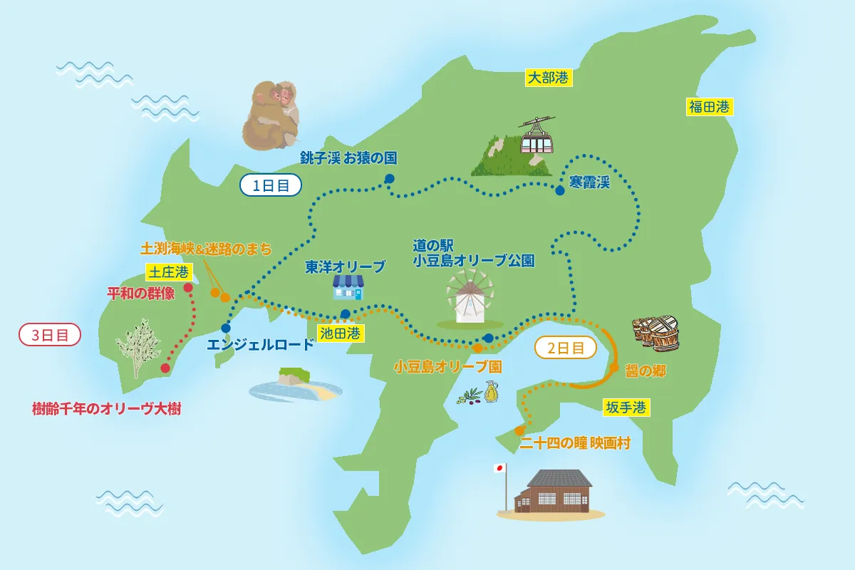 小豆島モデルコース2泊3日