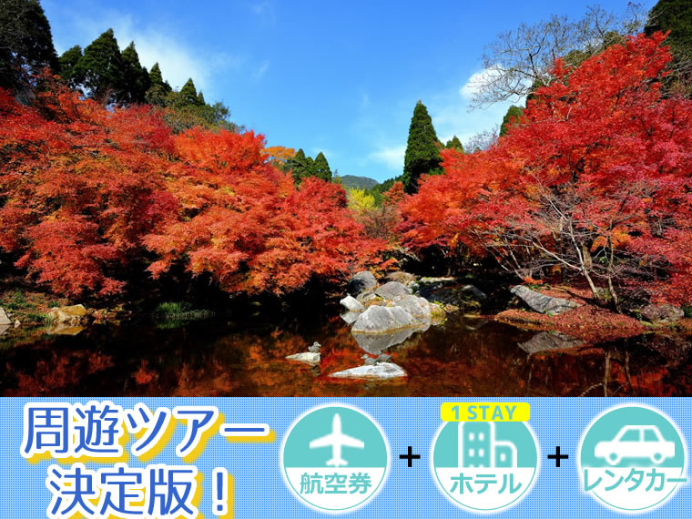 【5~11月出発】周遊ツアー決定版!ANAで行く九州!選べるフライト&ホテル(1泊付)レンタカー付・関西発 1泊3日 延泊OK!