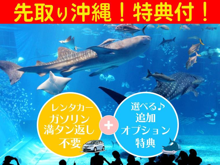 ☆沖縄本島先取り価格!選べる特典をおトクに追加OK♪レンタカー付・関東発 3泊4日