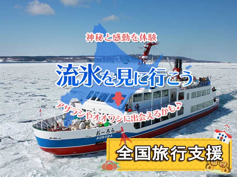 網走流氷砕氷船オーロラ号乗船付き　ANAスカイツアーズ