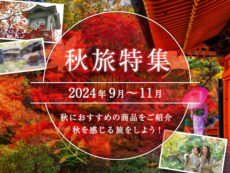 9月～11月 秋におすすめの商品をご紹介 秋を感じる旅をしよう!秋旅特集
