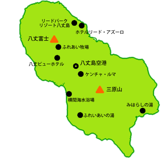 八丈島地図